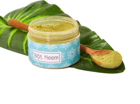 Bột lá neem đắp mặt nạ
