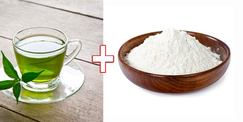 Chè xanh + bột gạo