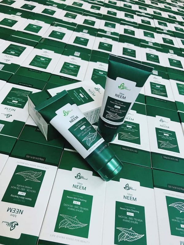 Sữa rửa mặt neem ấn độ giúp tự tin với gương mặt láng min