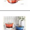 Bộ 2 chảo vân đá cẩm thạch đáy từ Phi Leo: BH-32
