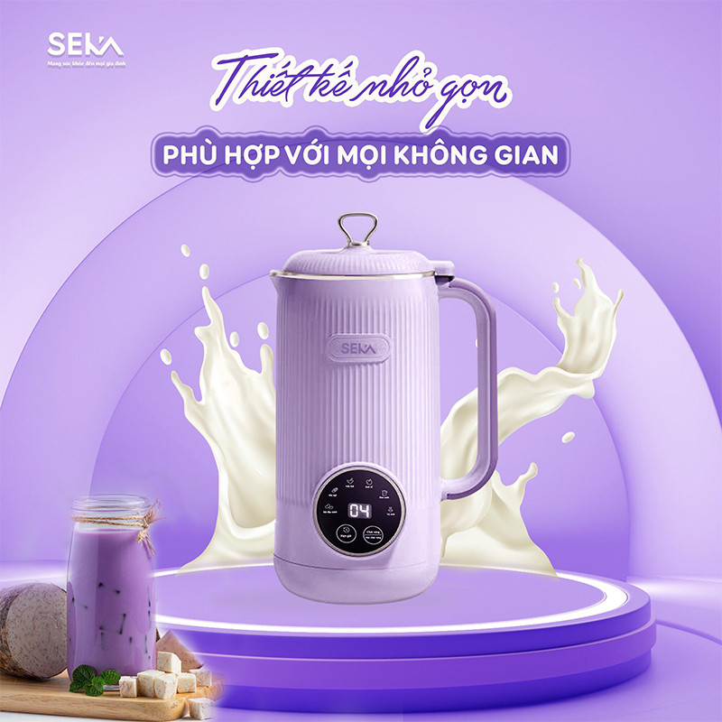 Máy làm sữa hạt mini, Máy xay sữa hạt đa năng SEKA SK320 600ml công suất 600W 5 chức năng - Ảnh 2