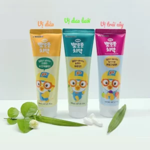 KEM ĐÁNH RĂNG PORORO (Vị DỨA - DƯA LƯỚI - TRÁI CÂY)