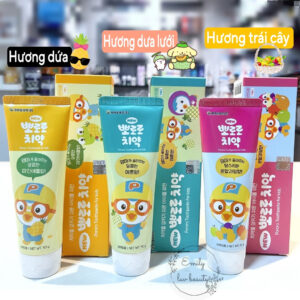 KEM ĐÁNH RĂNG PORORO(Vị DỨA - DƯA LƯỚI - TRÁI CÂY)