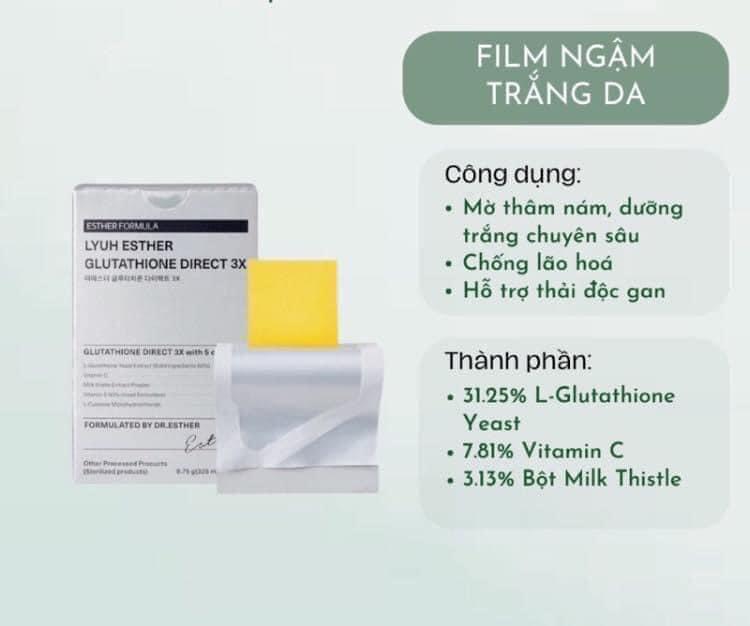 FILM NGẬM TRẮNG , MỜ THÂM NÁM DR.ESTHER
