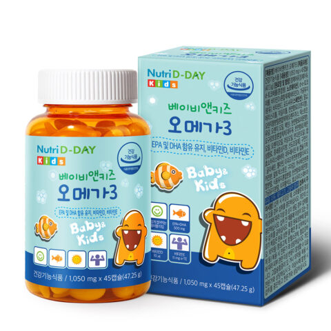 Viên uống bổ sung DHA, EPA Nutri D-DAY Baby & Kids Omega 3