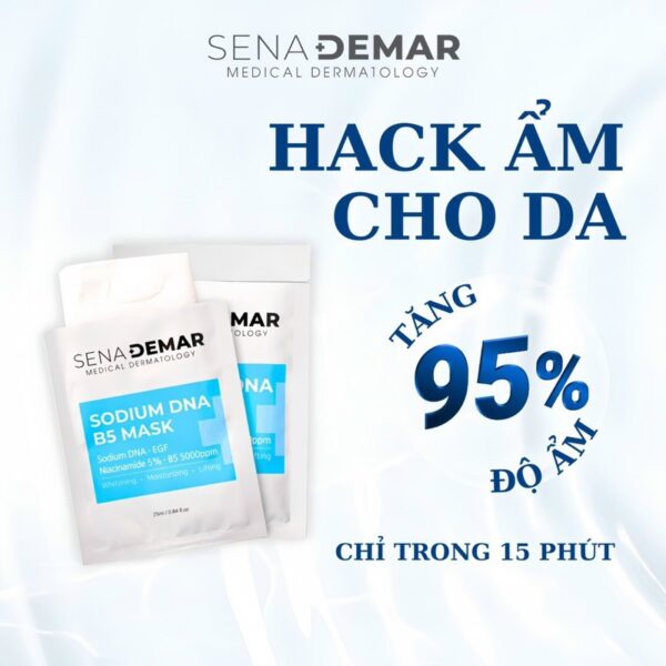 Mask tế bào gốc dưỡng trắng phục hồi Sodium DNA B5 #Senademar
