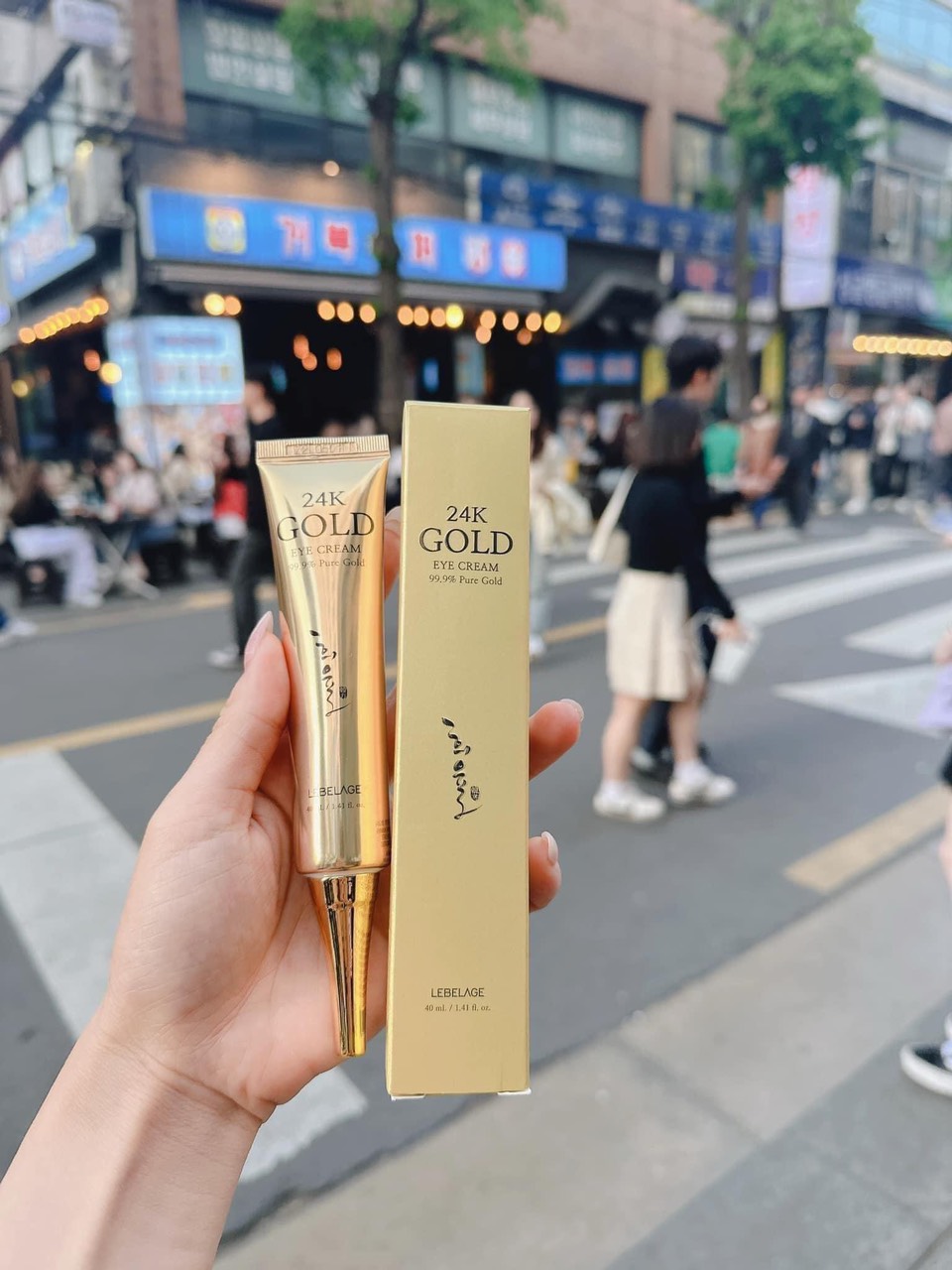 KEM TRỊ THÂM MẮT LEBELAGE 24K GOLD