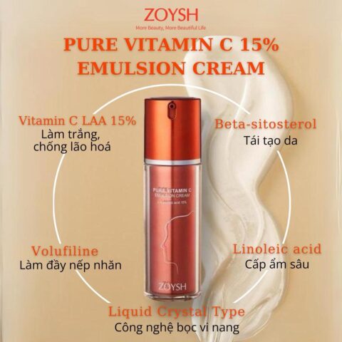 Zoysh Pure Vitamin C 15% Emulsion Cream