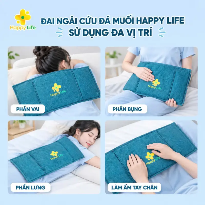 đai bụng ngải cứu chính hãng Happy Life