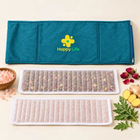 Đai bụng ngải cứu Happy Life – Muối biển thô & 12 vị thảo mộc