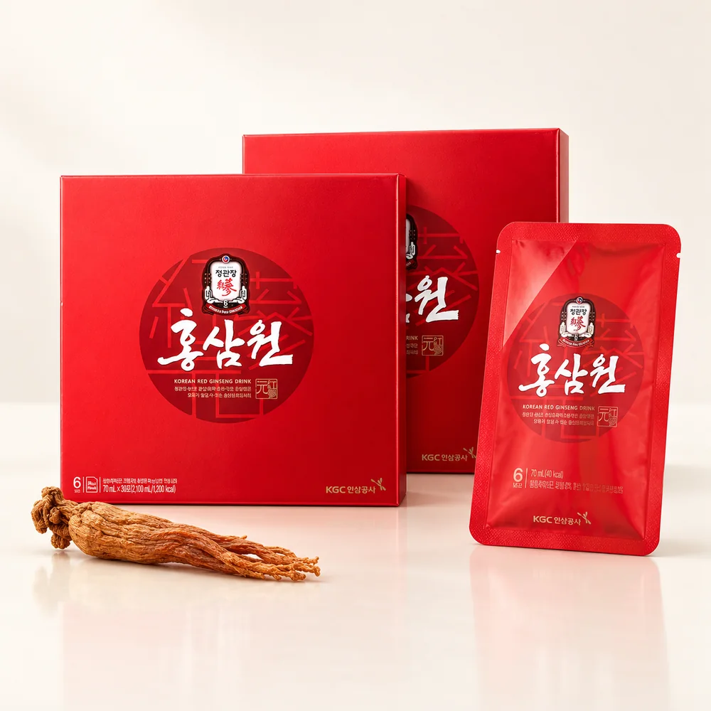 Nước hồng sâm Won KGC 홍삼원 hộp 15 gói và 30 gói 70ml Cheong Kwan Jang