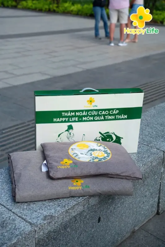 thảm ngải cứu hoàng gia 1m8 chính hãng Happy Life