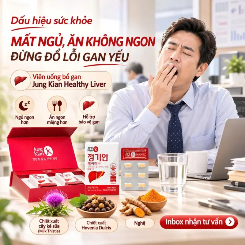 viên uống bổ gan jung kian chính hãng Hàn Quốc