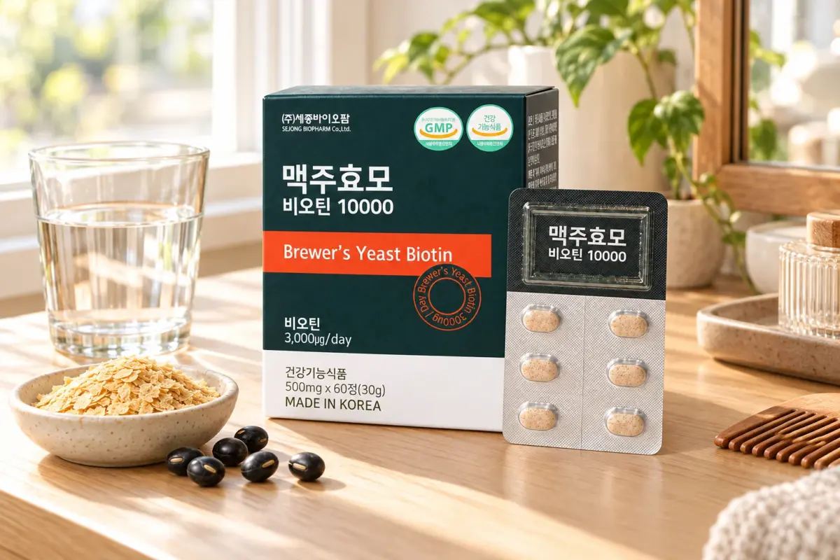 biotin men bia khô